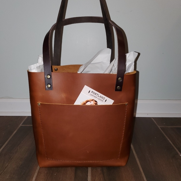 portland leather tote